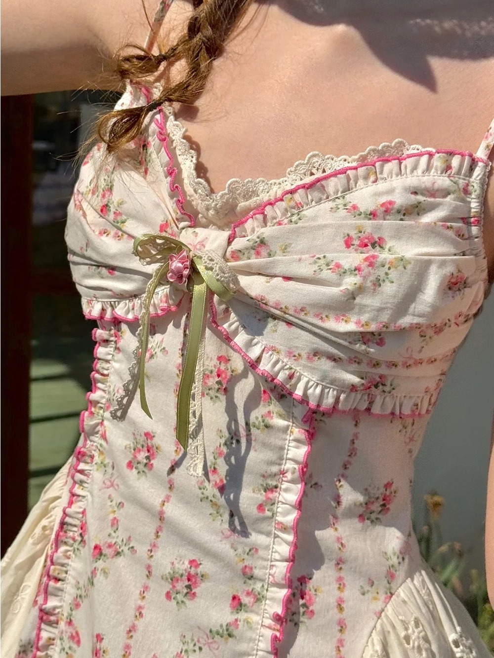 NEW LaceMade Rose Shaved Ice Dress Size S - Picture 2 of 9
